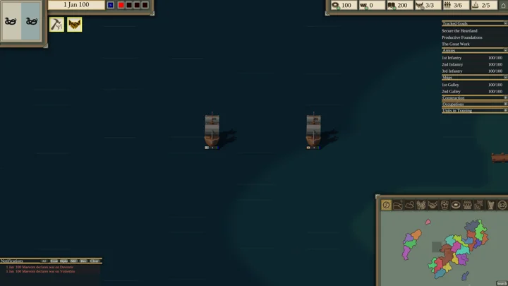 Iron Dice: Fleets contest the seas.