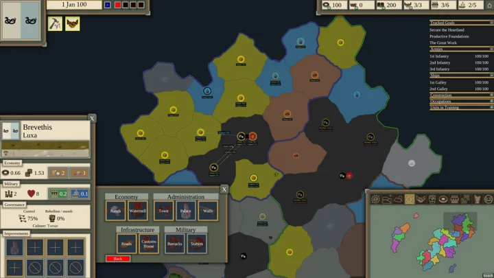 Iron Dice: Inspect a province and develop its economy.